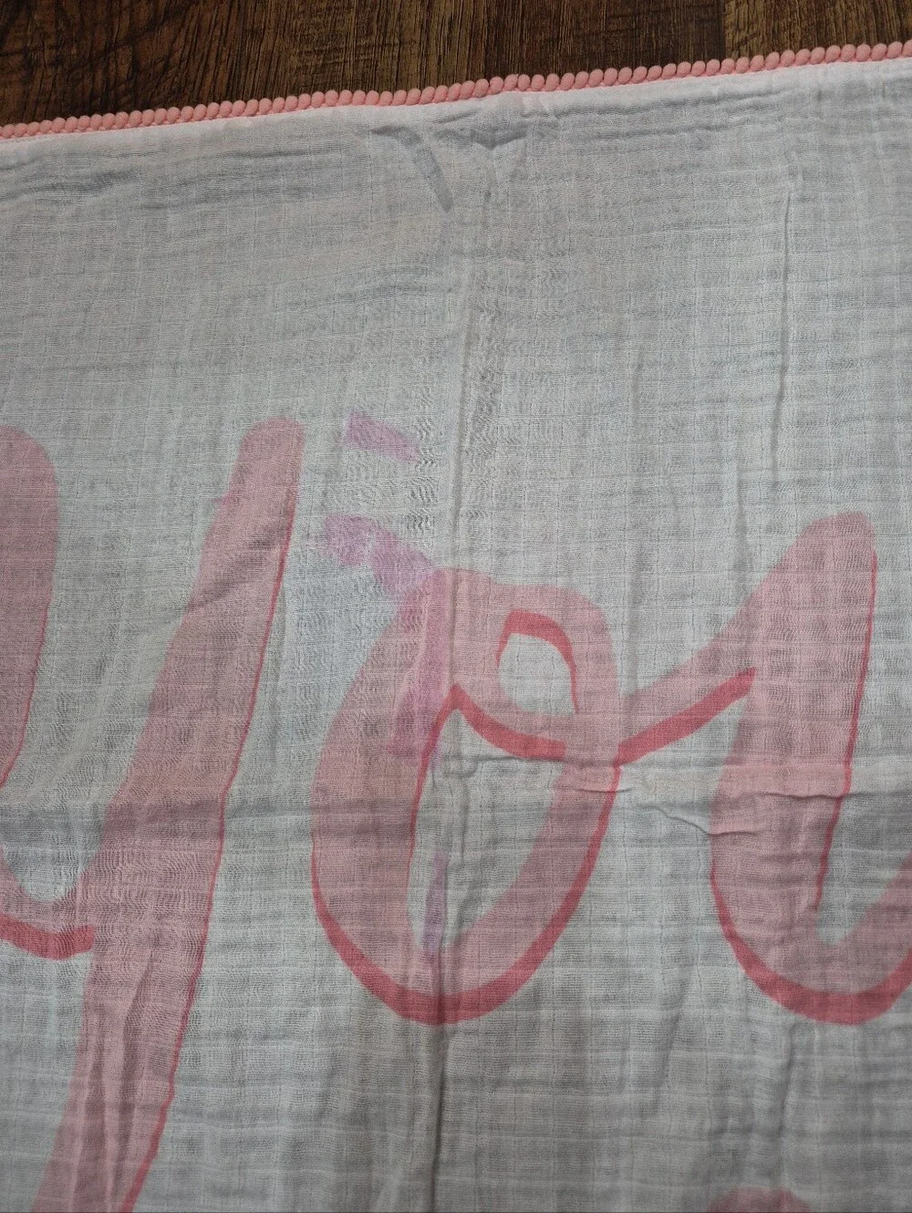 Baby Girl 100% Cotton Muslim Blanket Lovey Swaddle You Are Loved
